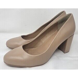 Torrid Women's Nude Faux Leather Tapered Heel Pump Size 10W Excellent
